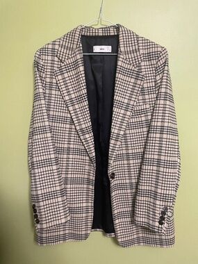 MANGO plaid blazer